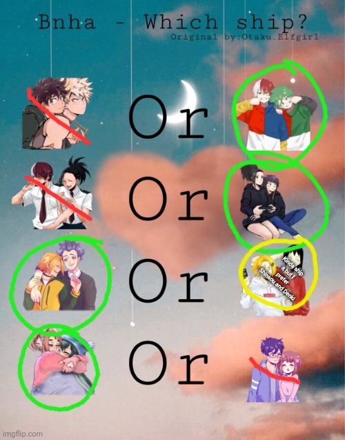 Bnha- Which ship? | Kinda ship it but I prefer Shinsou and Denki | image tagged in bnha- which ship | made w/ Imgflip meme maker