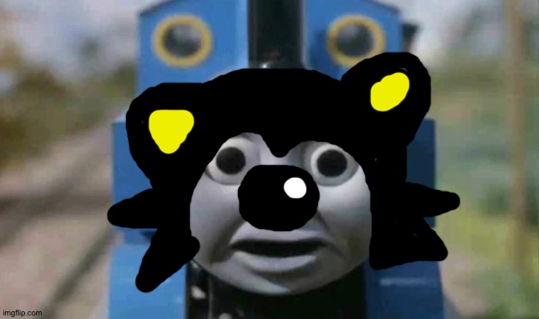 Thomas the bear | image tagged in o face | made w/ Imgflip meme maker