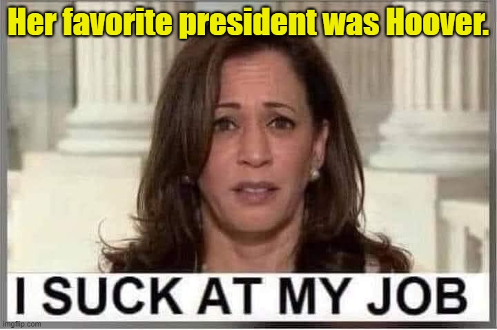 Favorite president | Her favorite president was Hoover. | made w/ Imgflip meme maker