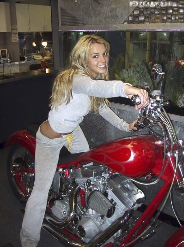 Britney Spears motorcycle Blank Meme Template