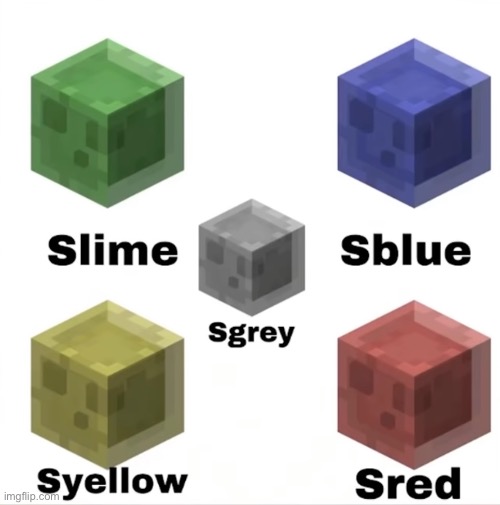 Spurple | image tagged in slime,minecraft,colors | made w/ Imgflip meme maker