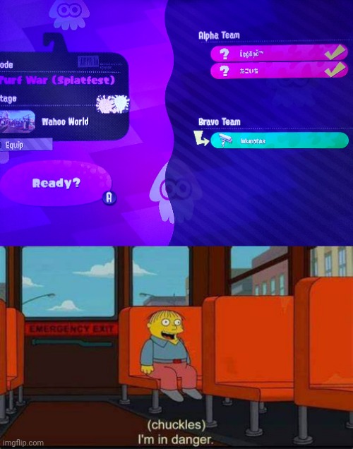 Yeah... Inkmatas lost | image tagged in i am in danger | made w/ Imgflip meme maker