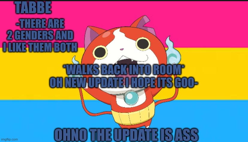 paypal is going to question me about my card lmaooo | *WALKS BACK INTO ROOM*
OH NEW UPDATE I HOPE ITS GOO-; OHNO THE UPDATE IS ASS | image tagged in pan cat temp thingy | made w/ Imgflip meme maker