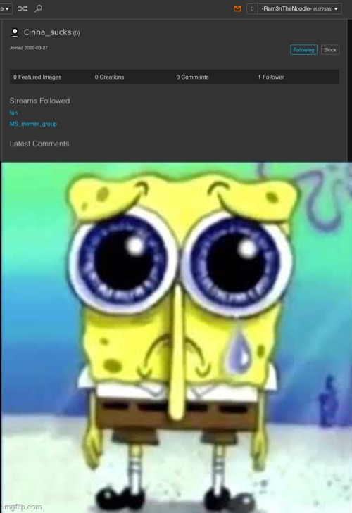 spongebob sad gif