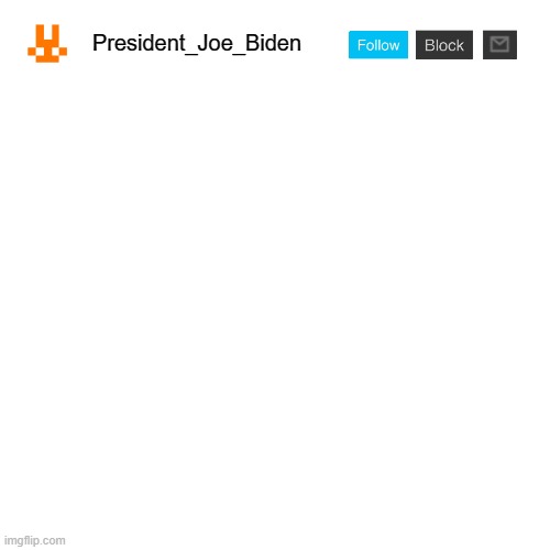 High Quality President_Joe_Biden Announcement template Blank Meme Template