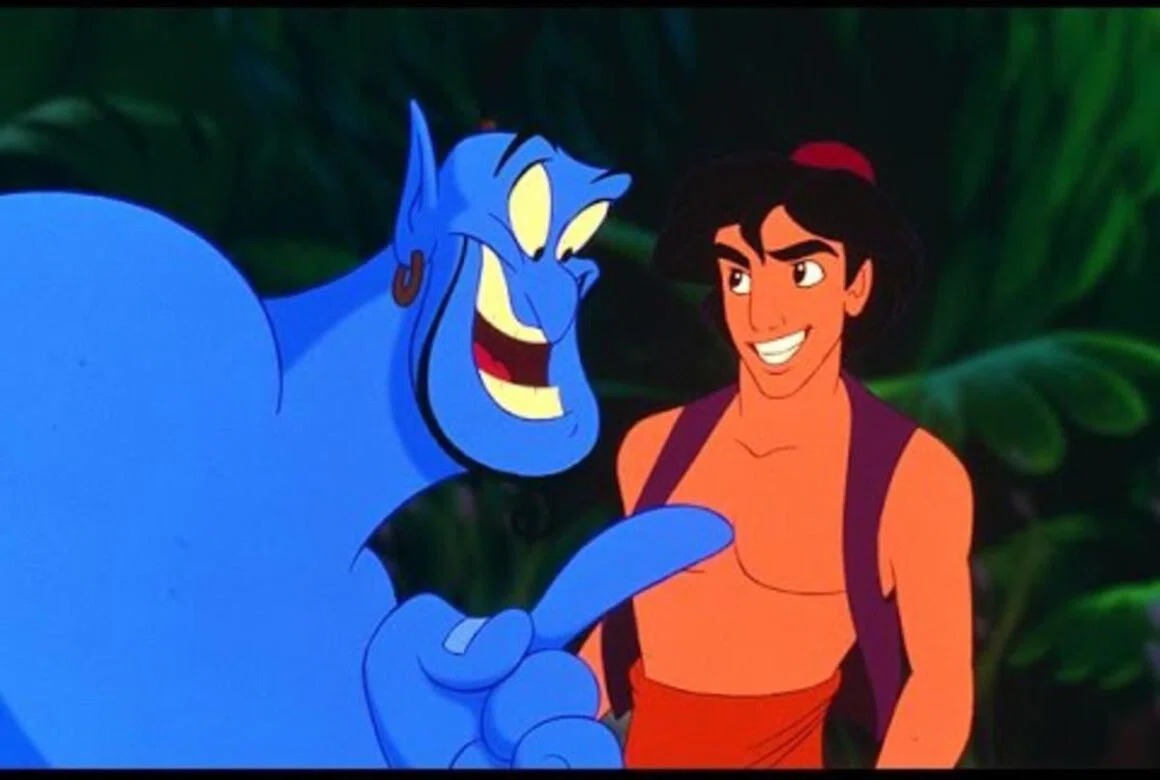 High Quality Aladdin Genie Wish Blank Meme Template