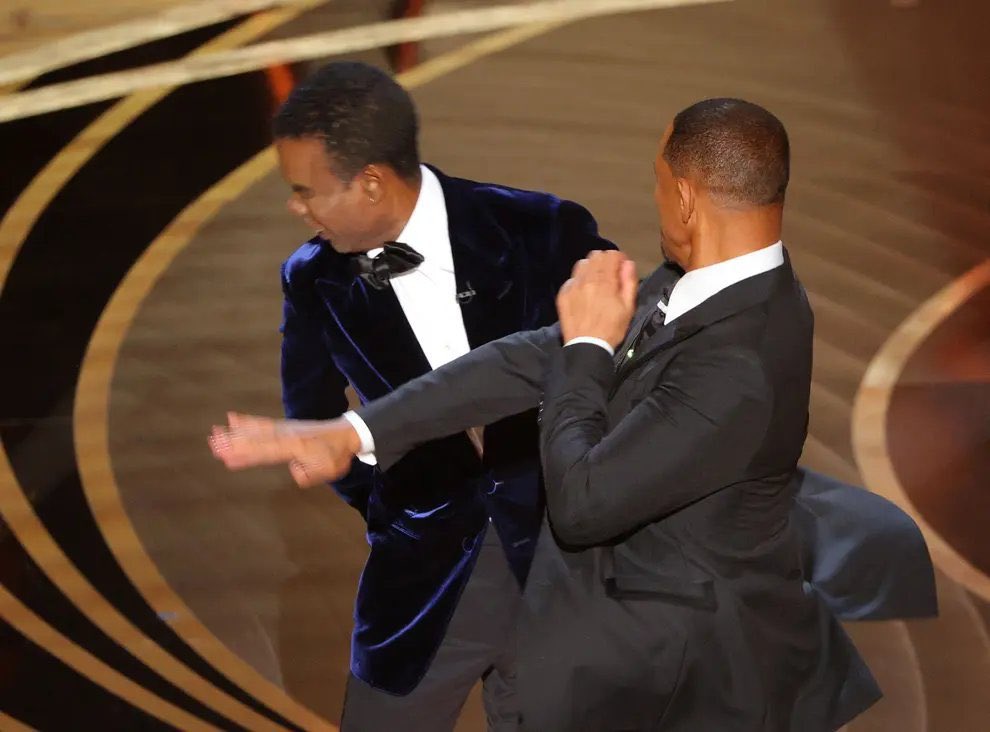 High Quality Will Smith Smacks Chris Rock Blank Meme Template