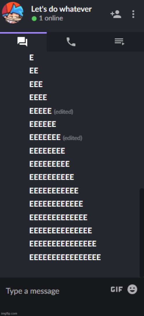 E | made w/ Imgflip meme maker