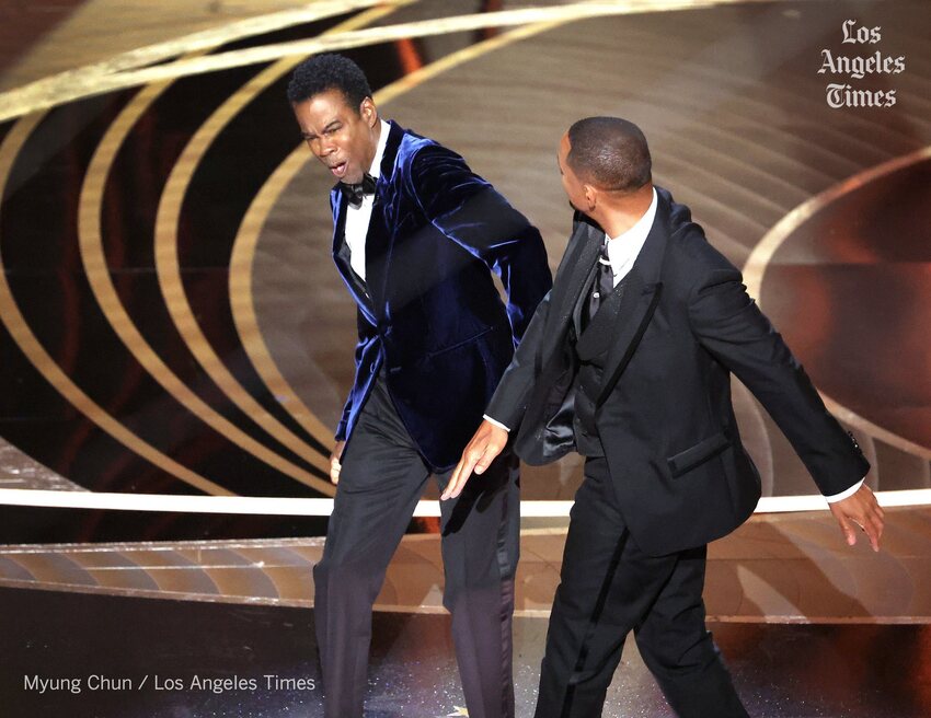 High Quality Will Smith punches Chris Rock Blank Meme Template