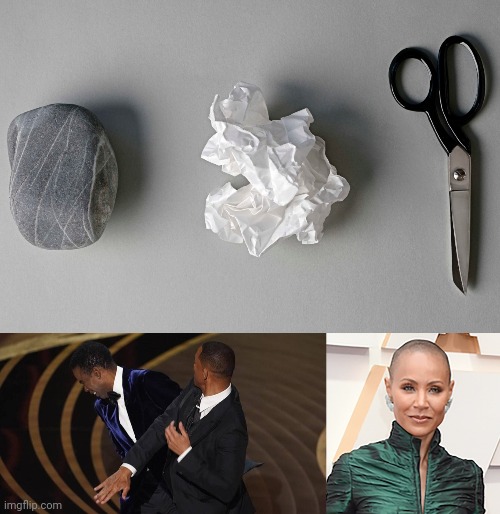 Rock paper scissors | image tagged in oscars,chris rock | made w/ Imgflip meme maker