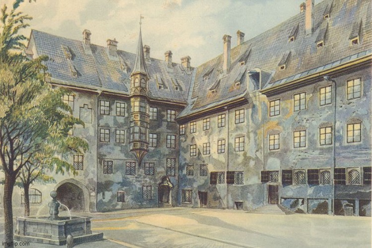 Painting of a house in Vienna, by Adolf Hitler, 1913 | made w/ Imgflip meme maker