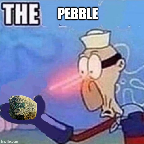 The | PEBBLE | image tagged in the | made w/ Imgflip meme maker