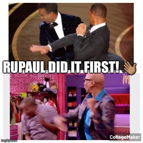 RuPaul did it first | RUPAUL DID IT FIRST! 👋🏽 | image tagged in memes,funny memes | made w/ Imgflip meme maker