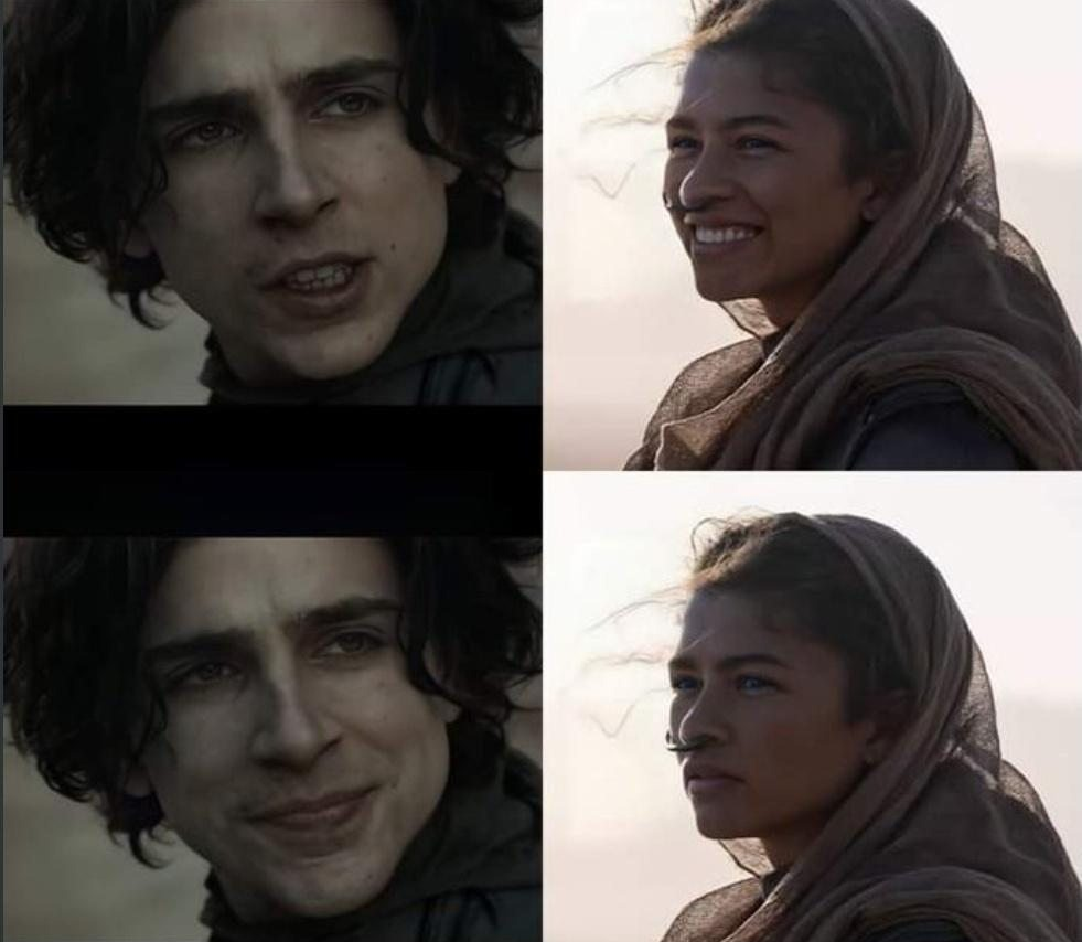 Dune version of the star wars meme Blank Meme Template