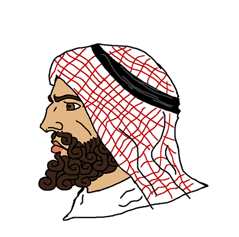 Saudi Chad Blank Meme Template