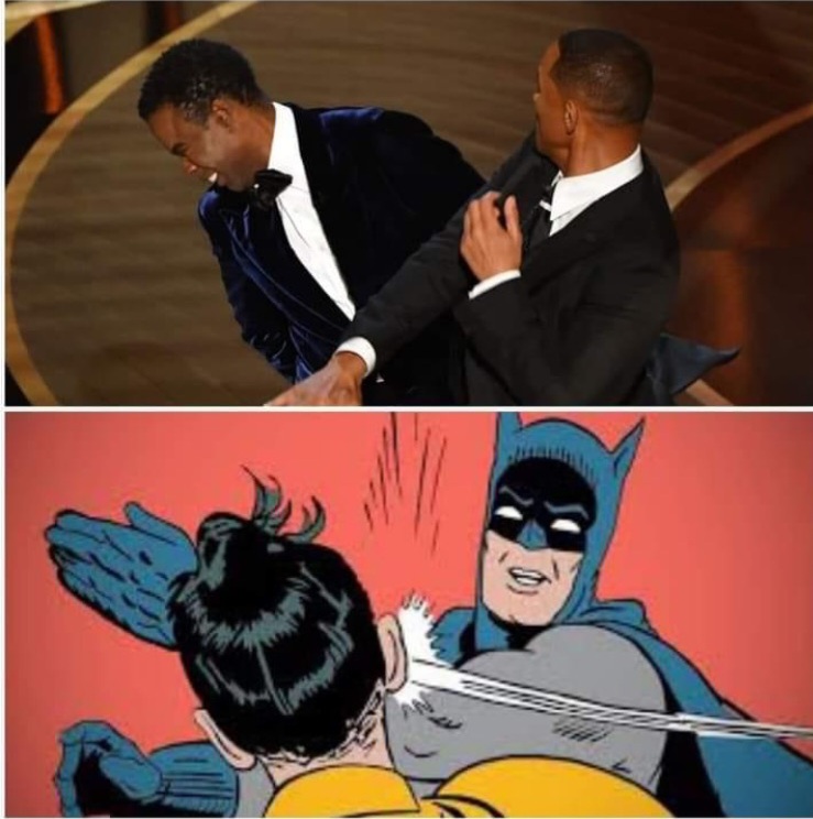 High Quality Will Smith Slapping Chris Rock Blank Meme Template