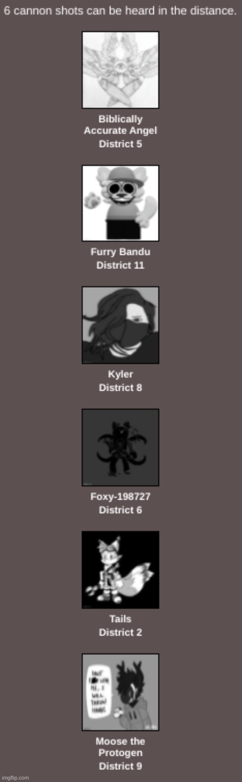 Fallen Tributes 6 (Press F to pay respects) | made w/ Imgflip meme maker