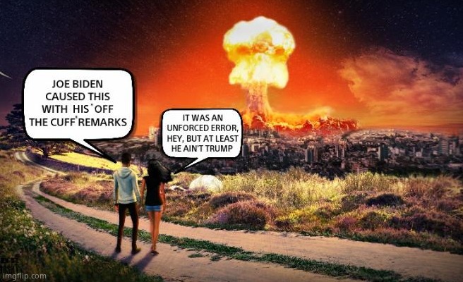 Seth Macfarlane's an Idiot | HIS | image tagged in memes,joe biden,nuclear war,seth macfarlane,idiots,political meme | made w/ Imgflip meme maker