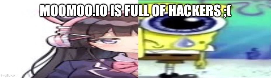 lol | MOOMOO.IO IS FULL OF HACKERS ;( | image tagged in lol | made w/ Imgflip meme maker