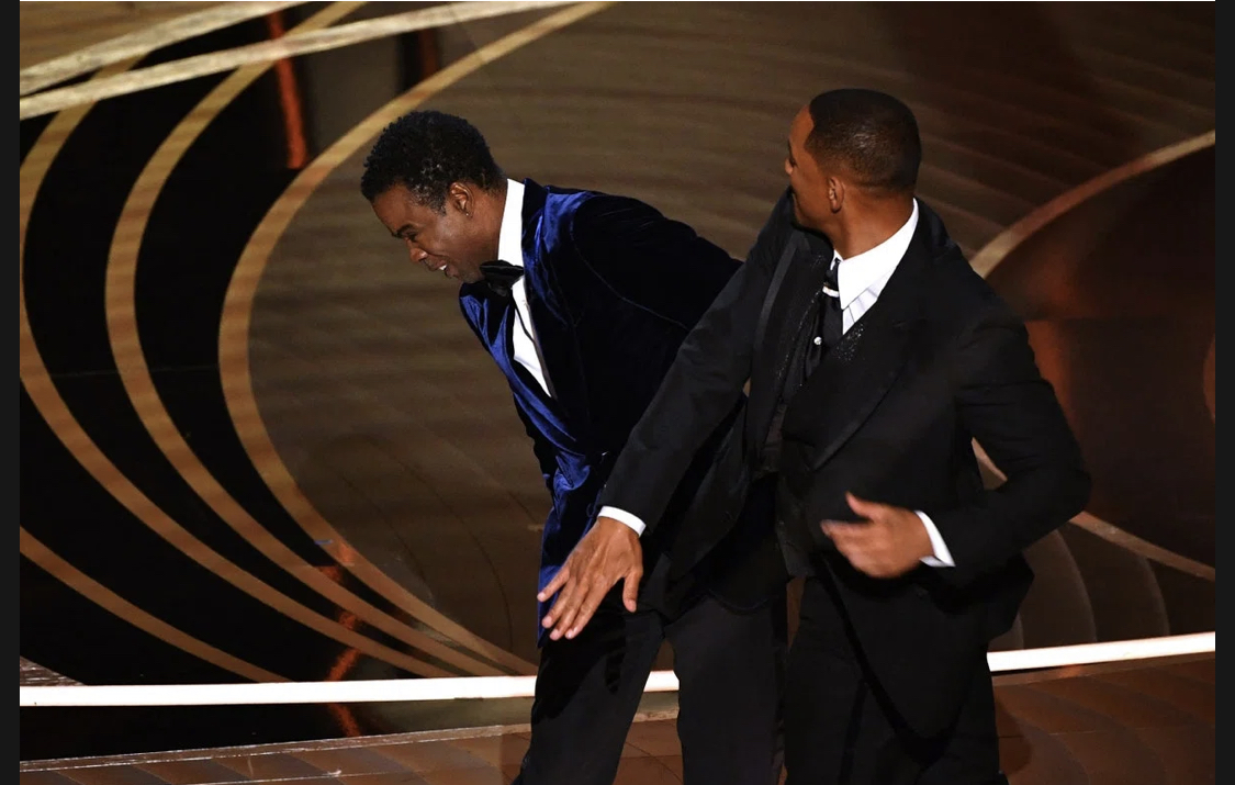 Will smith slaps Chris rock Blank Meme Template