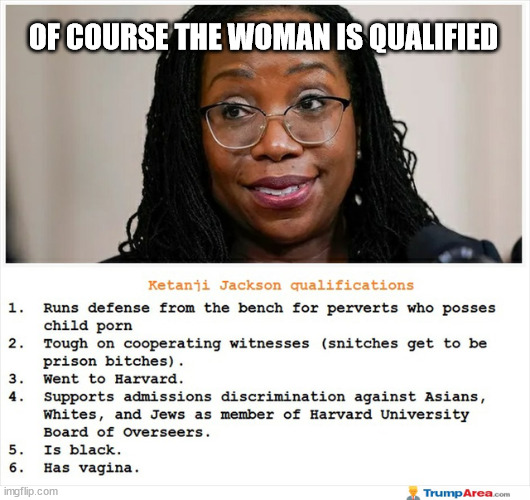 OF COURSE THE WOMAN IS QUALIFIED | made w/ Imgflip meme maker