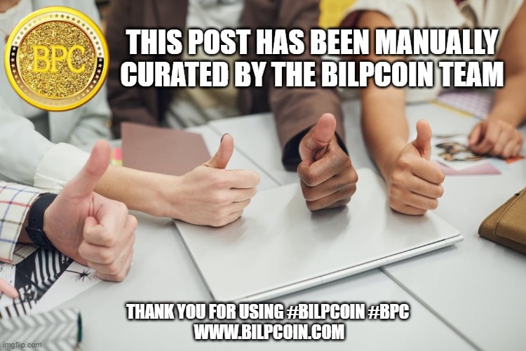  THIS POST HAS BEEN MANUALLY CURATED BY THE BILPCOIN TEAM; THANK YOU FOR USING #BILPCOIN #BPC 
WWW.BILPCOIN.COM | made w/ Imgflip meme maker