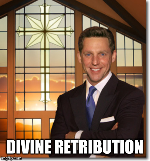 Scientology | DIVINE RETRIBUTION | image tagged in scientology | made w/ Imgflip meme maker