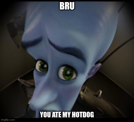 james | BRU; YOU ATE MY HOTDOG | image tagged in memes | made w/ Imgflip meme maker