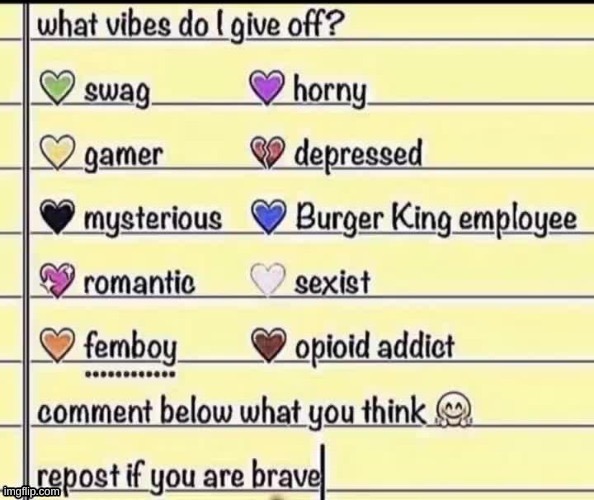 :) | image tagged in what vibe do i give off | made w/ Imgflip meme maker