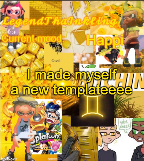 You guys like it? | Happi; I made myself a new templateeee | image tagged in legendthainkling's announcement temp | made w/ Imgflip meme maker