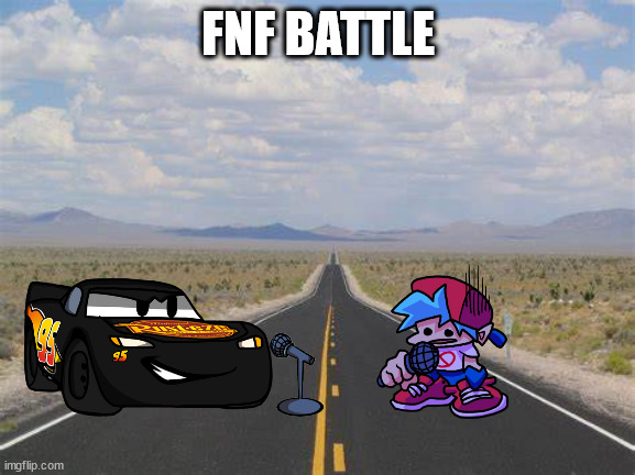highway | FNF BATTLE | image tagged in highway | made w/ Imgflip meme maker