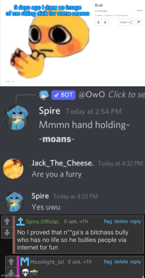 Spire in 4k | image tagged in spire in 4k,spire is a furry confirmed,spire s racist in 4k | made w/ Imgflip meme maker