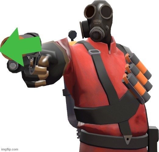 Pyro shooting upvote gun | image tagged in pyro shooting upvote gun | made w/ Imgflip meme maker