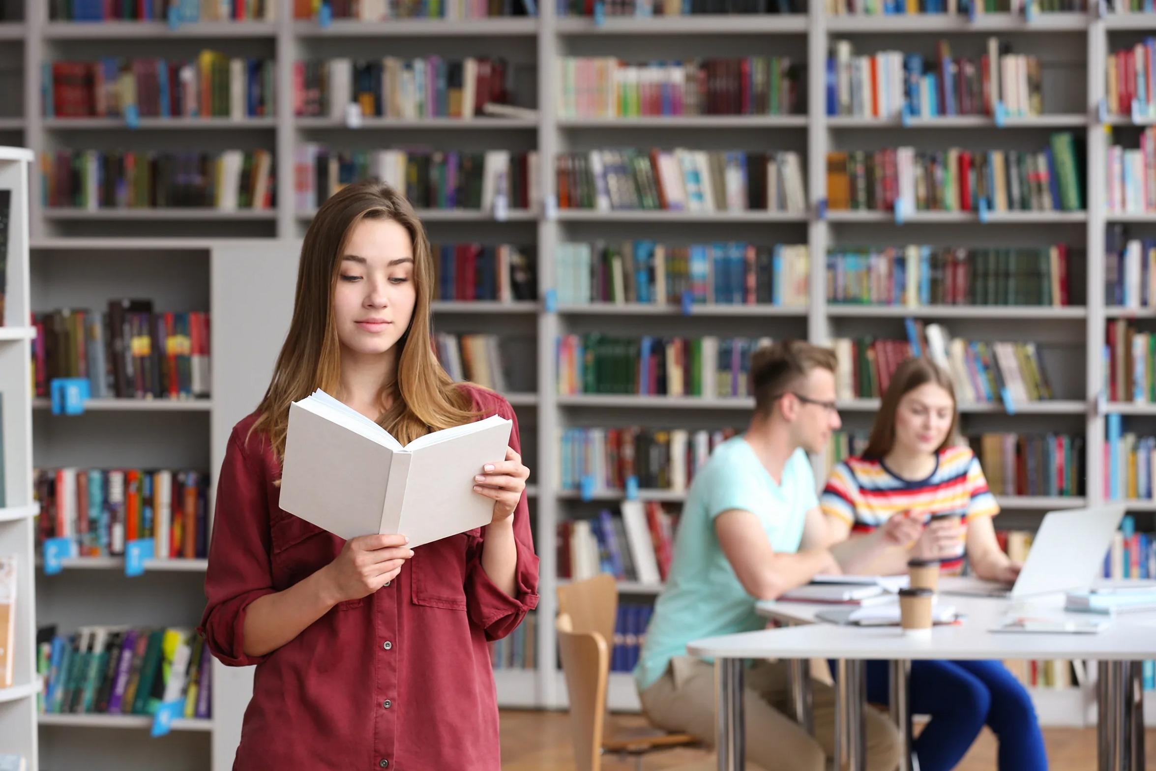 High Quality library reader Blank Meme Template