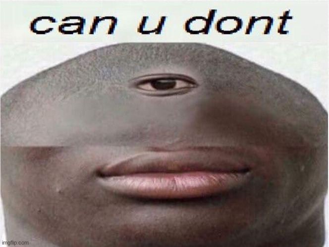 can u dont | image tagged in can u dont | made w/ Imgflip meme maker