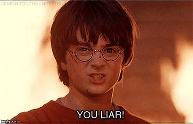 You liar clip Harry Potter | image tagged in you liar clip harry potter | made w/ Imgflip meme maker