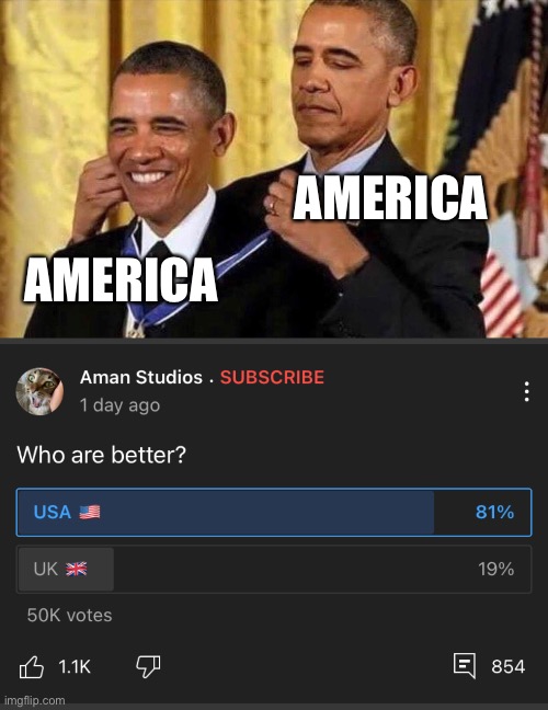 AMERICA; AMERICA | image tagged in obama medal | made w/ Imgflip meme maker