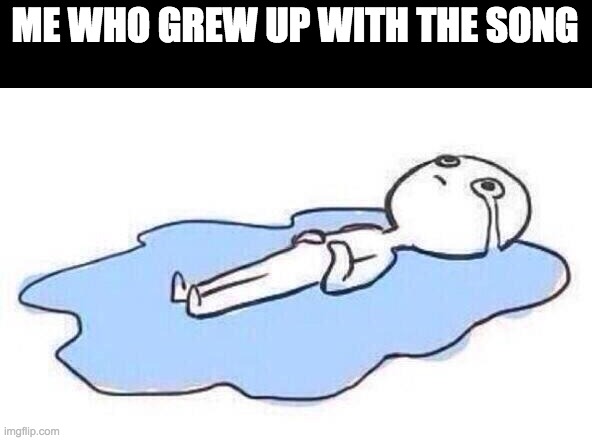 Lying on the floor crying | ME WHO GREW UP WITH THE SONG | image tagged in lying on the floor crying | made w/ Imgflip meme maker