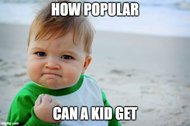 upvote!!! | HOW POPULAR; CAN A KID GET | image tagged in memes,success kid original | made w/ Imgflip meme maker