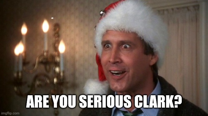 Christmas vacation  | ARE YOU SERIOUS CLARK? | image tagged in christmas vacation | made w/ Imgflip meme maker