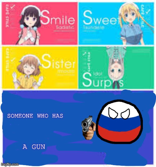 S stands for | SOMEONE WHO HAS; A GUN | image tagged in s stands for | made w/ Imgflip meme maker