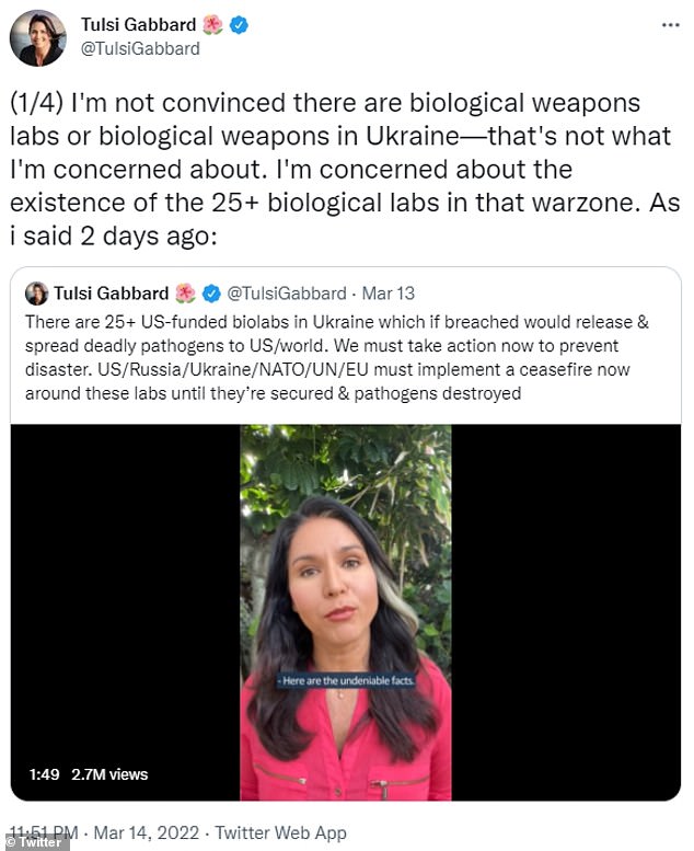 Tulsi Gabbard Tulsisplains her biolab comment Blank Meme Template