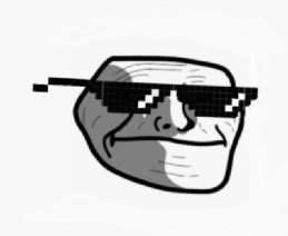High Quality Trollge with sunglasses Blank Meme Template