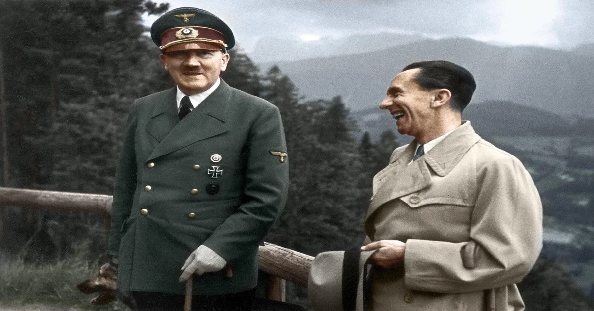 High Quality Hitler and Goebbels Blank Meme Template