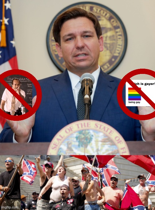 image tagged in desantis,white supremacists | made w/ Imgflip meme maker
