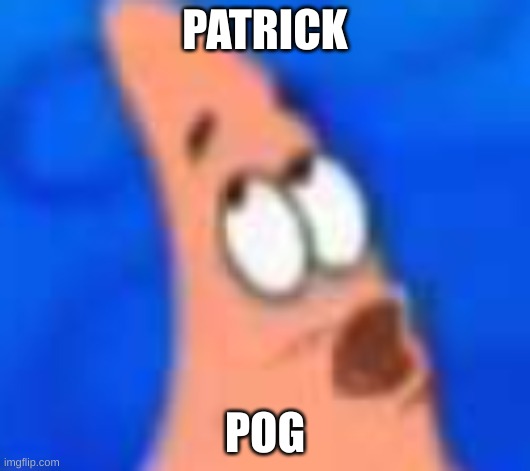 Patrick   P O G | PATRICK; POG | image tagged in memes | made w/ Imgflip meme maker