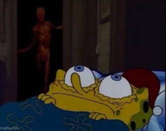 High Quality spongebob trying to sleep Blank Meme Template