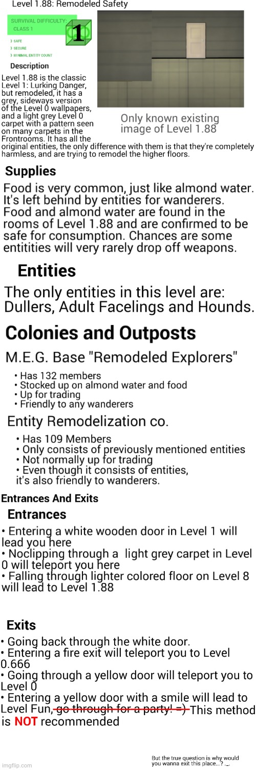 So um, tried to make my own backrooms level, rate 1-10 | li | made w/ Imgflip meme maker