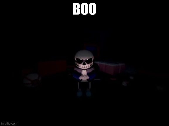 Evil Sans | BOO | image tagged in evil sans | made w/ Imgflip meme maker