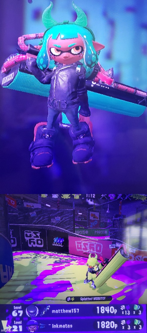 More photos, Inkmatas got the black inky rider (also its confirmed Inkmatas > Naruto) and jesus, the power armor guy 13 splats | made w/ Imgflip meme maker